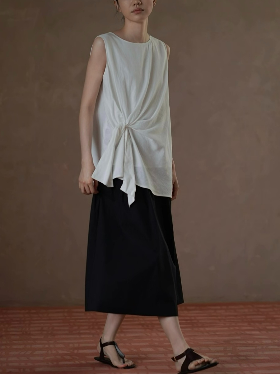 Hadley Folding Waist Bad Midi Skirt