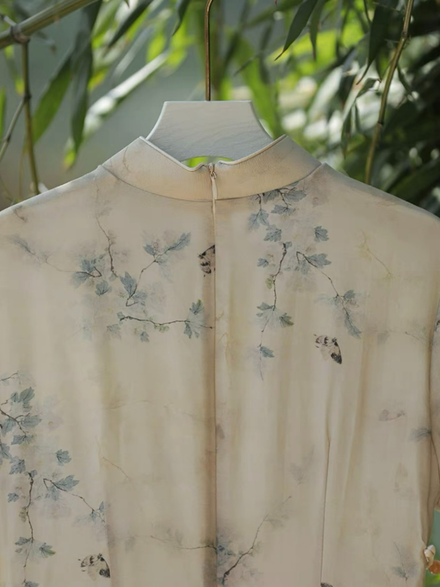 Ya Heng Short Sleeve Cheongsam-The Black Bow-