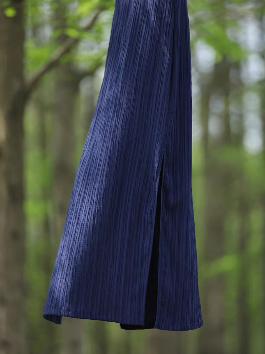 Ya Shen Stripe Cheongsam-The Black Bow-