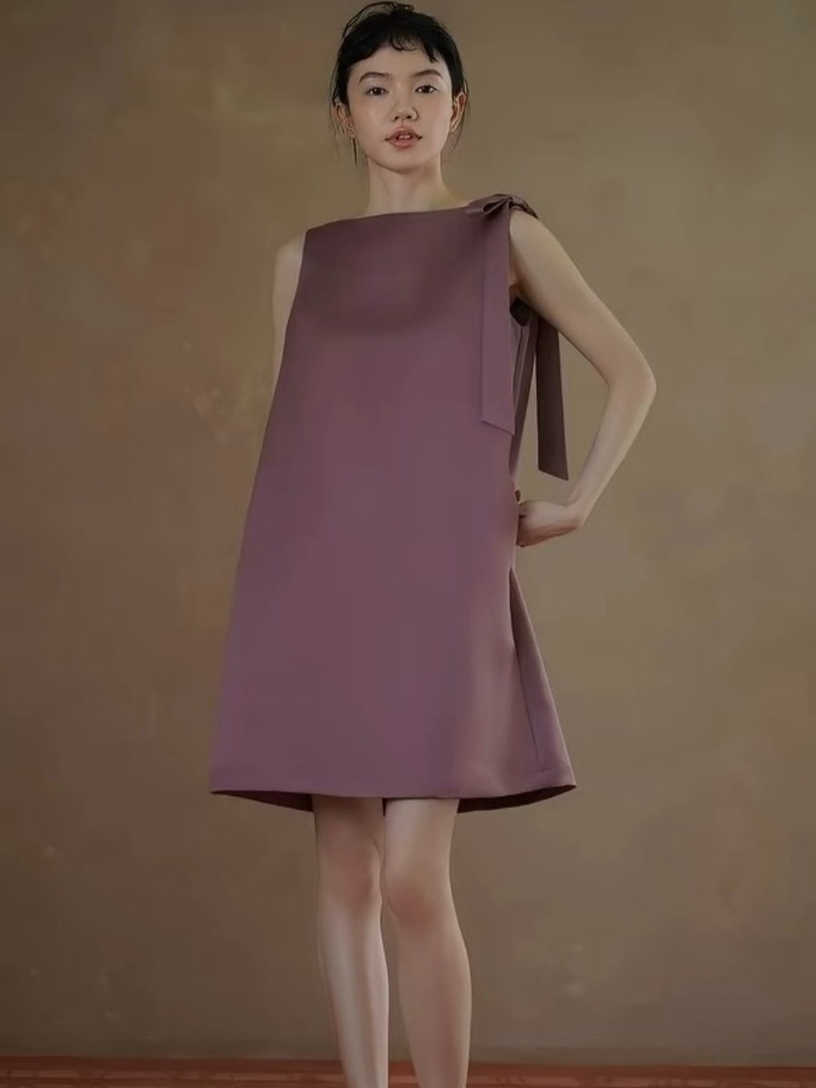 Holden Shoulder Ribbon Shift Dress