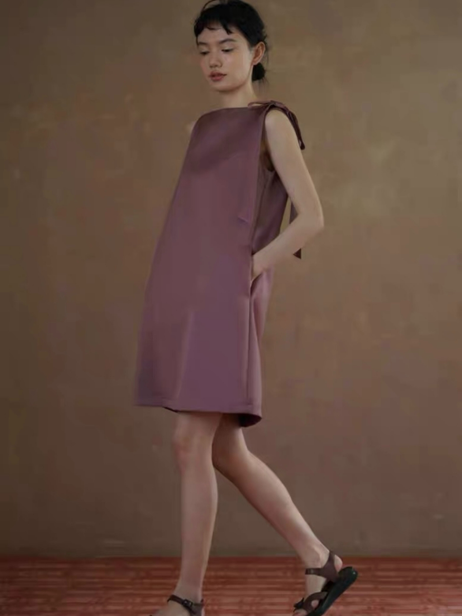 Holden Shoulder Ribbon Shift Dress