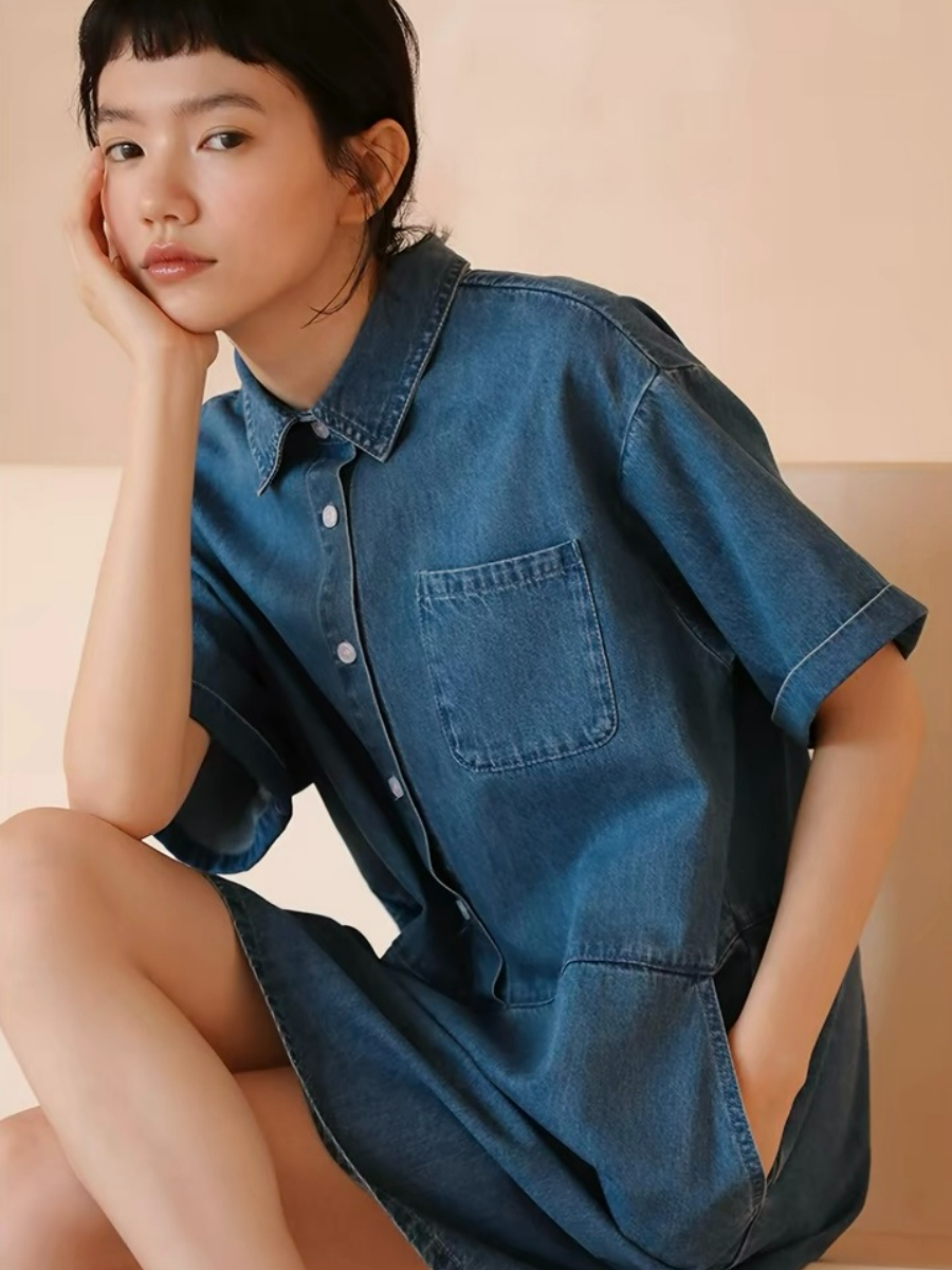 Hendrix A-Line Denim Dress