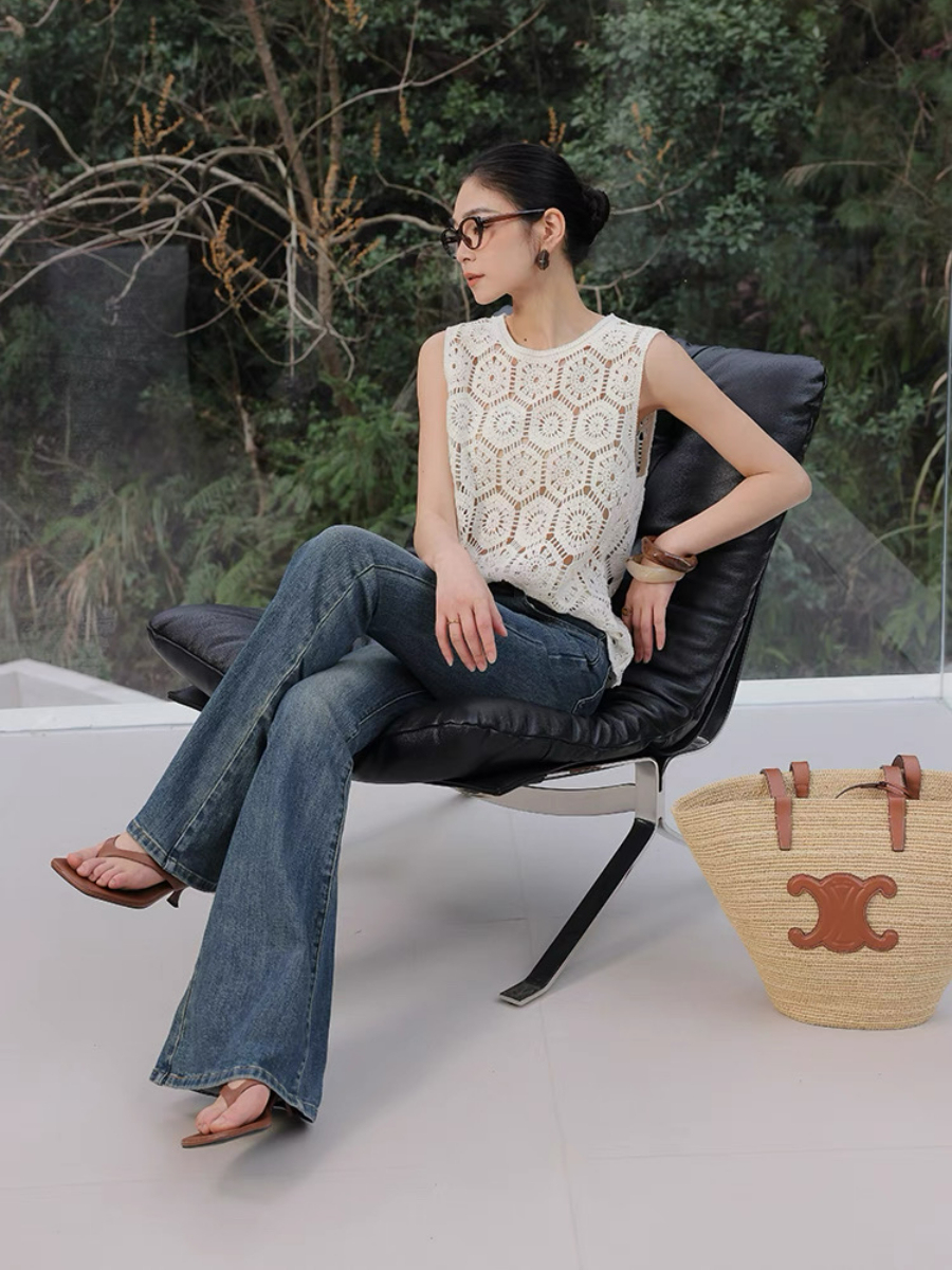 Xaviera Crochet Sleeveless Top & Skirt