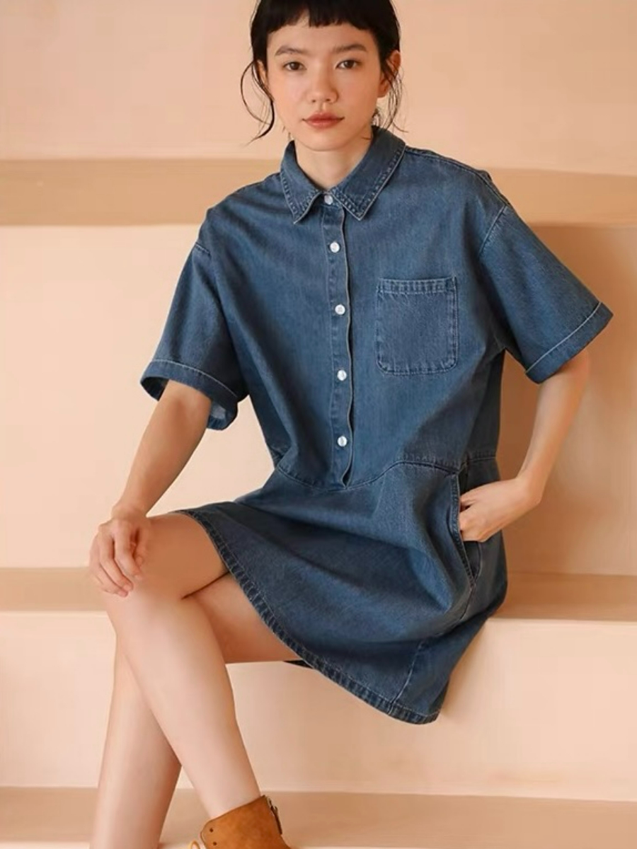 Hendrix A-Line Denim Dress