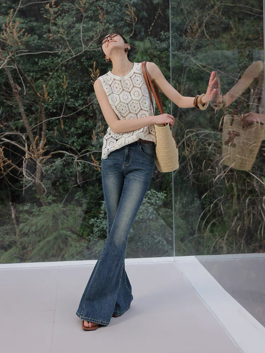 Xaviera Crochet Sleeveless Top & Skirt