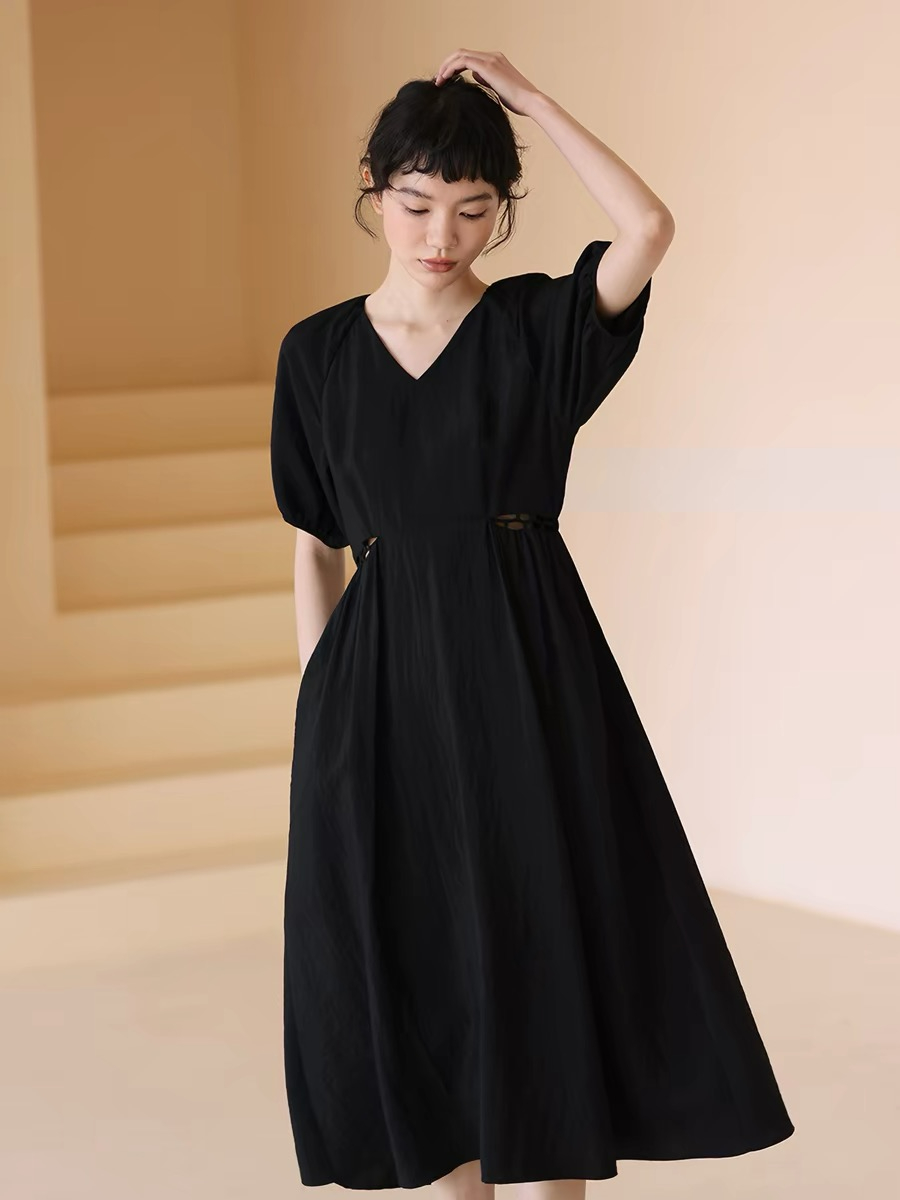 Holly Waist Detailed Flare Midi Dress