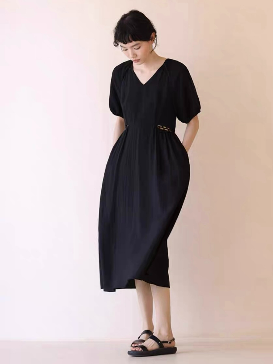 Holly Waist Detailed Flare Midi Dress
