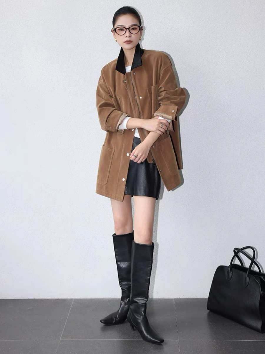 Xamoora Faux Leather Skirt
