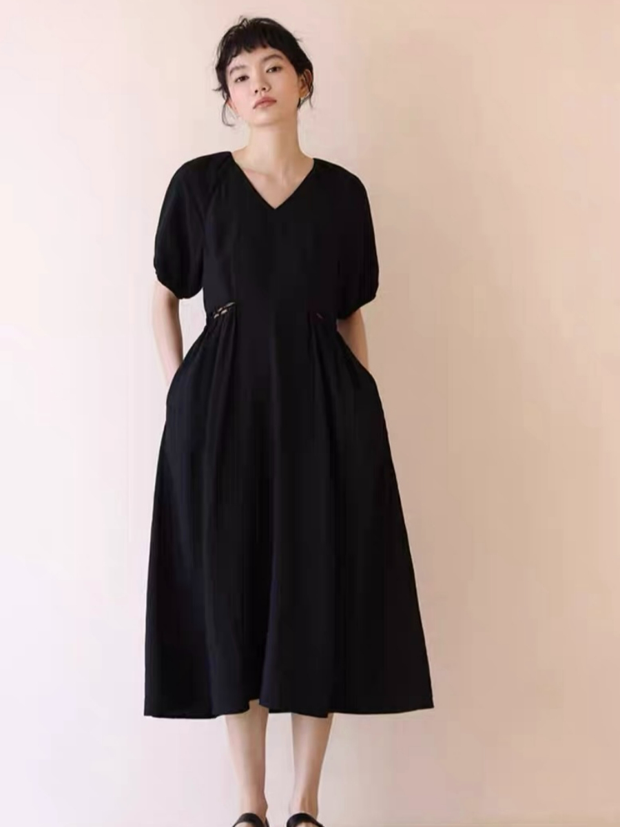 Holly Waist Detailed Flare Midi Dress