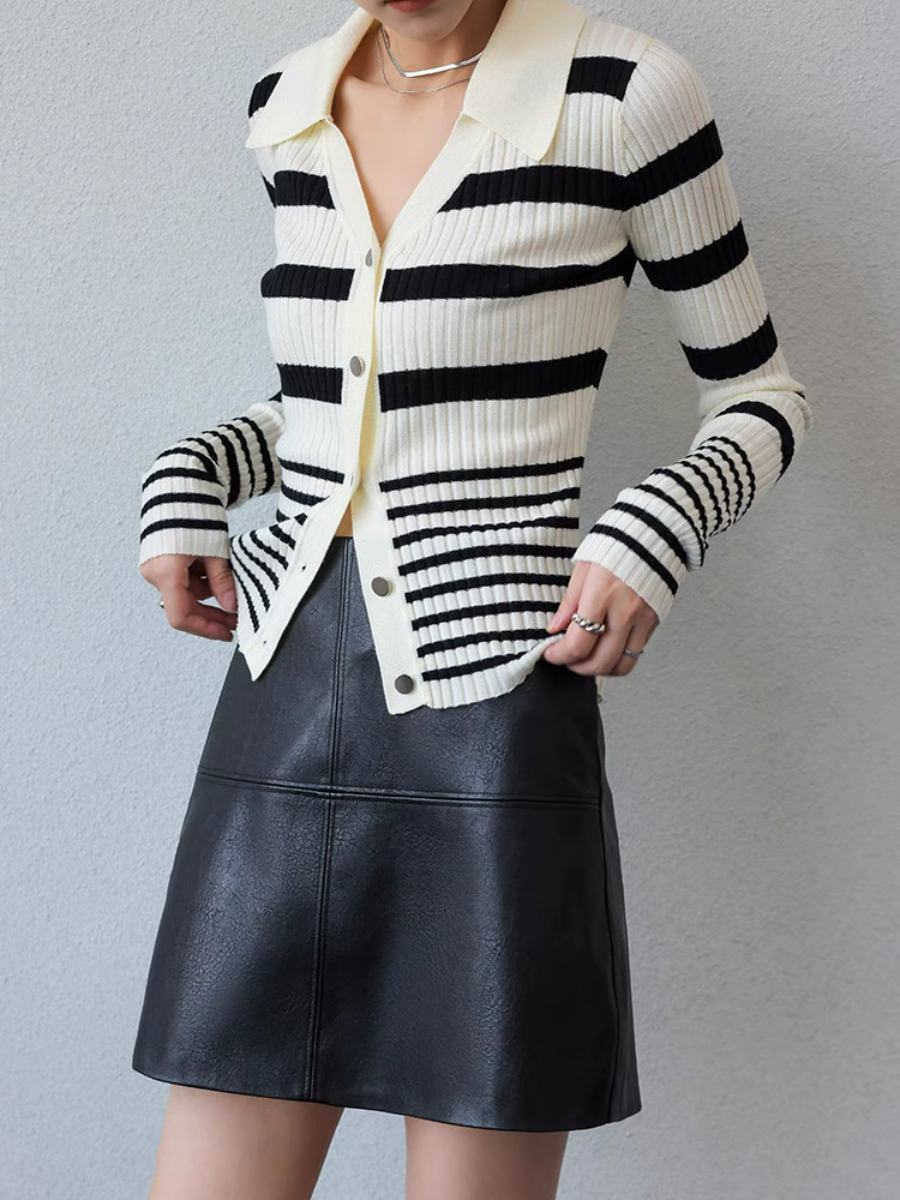 Xamoora Faux Leather Skirt
