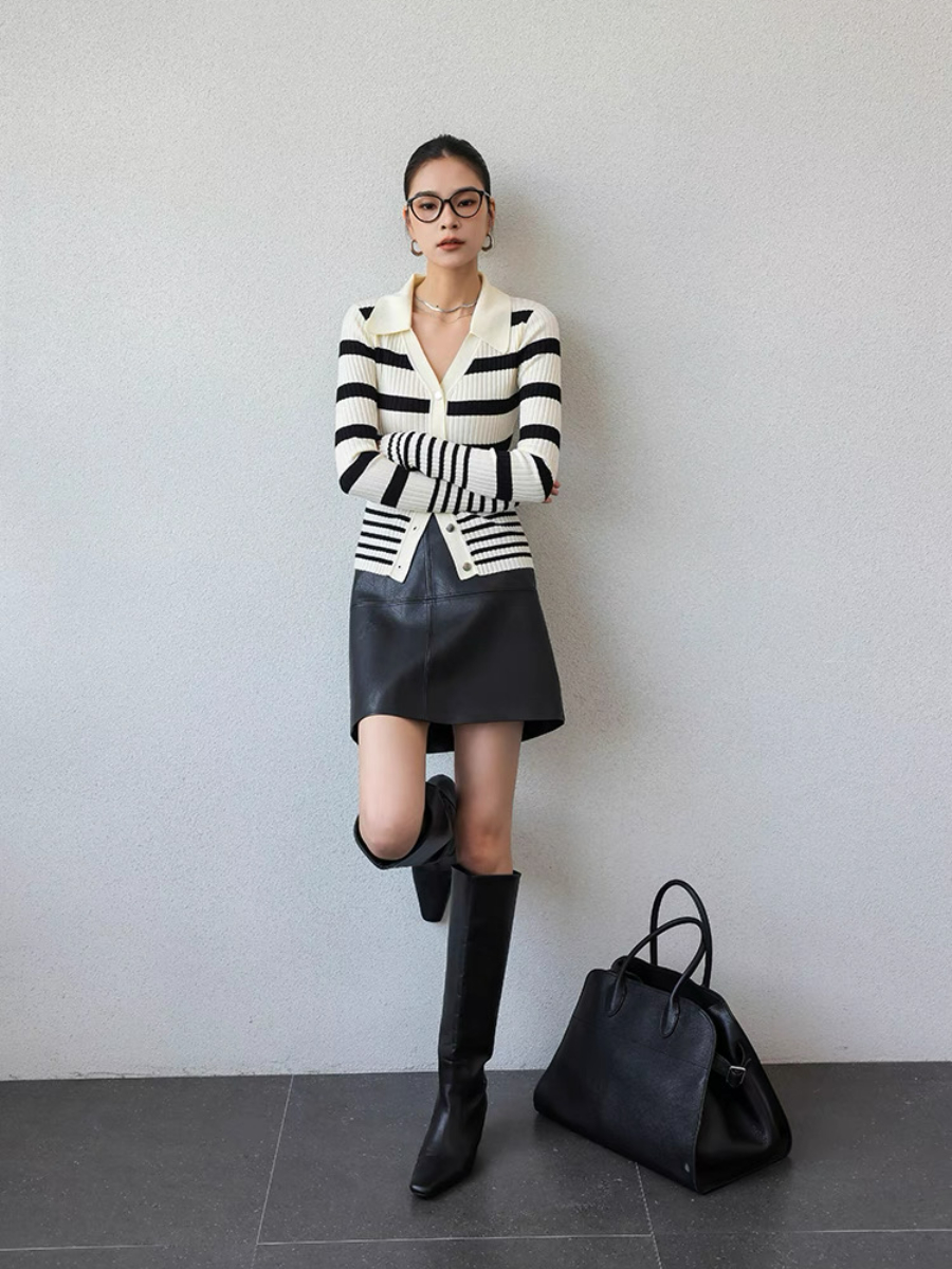 Xamoora Faux Leather Skirt