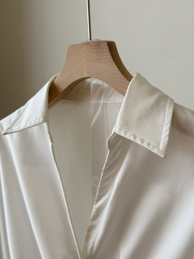 Verona Mid Sleeve Waist Tie Shirt