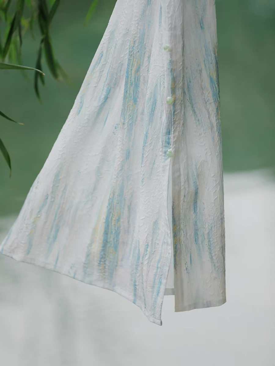 Ya Xian Full Placket Cheongsam-The Black Bow-