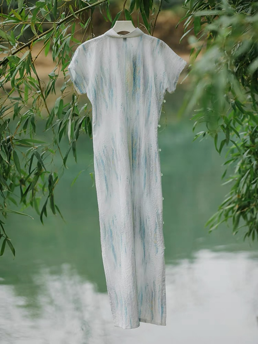 Ya Xian Full Placket Cheongsam-The Black Bow-