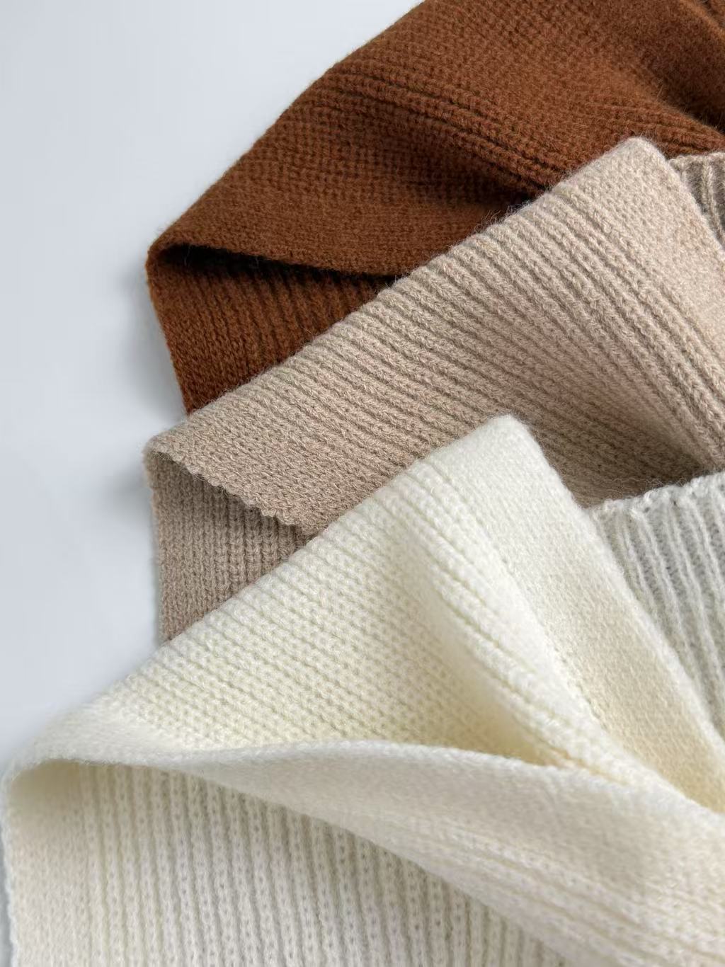 Wewe Ribbed Knit Shawl