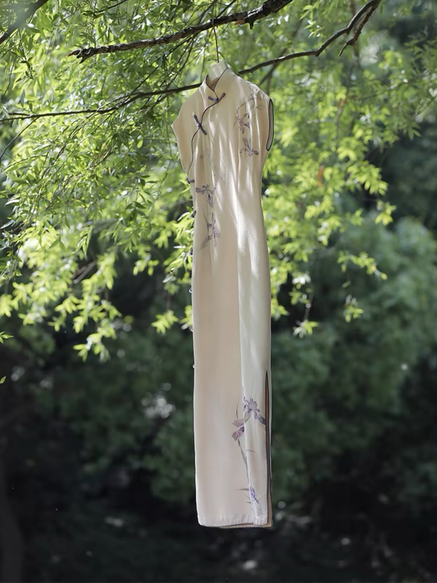 Ya Dai Full Placket Cheongsam-The Black Bow-