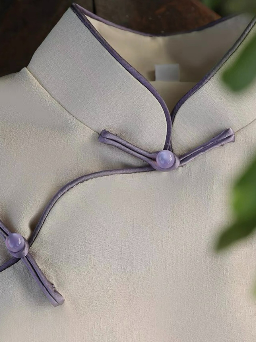 Ya Dai Full Placket Cheongsam-The Black Bow-