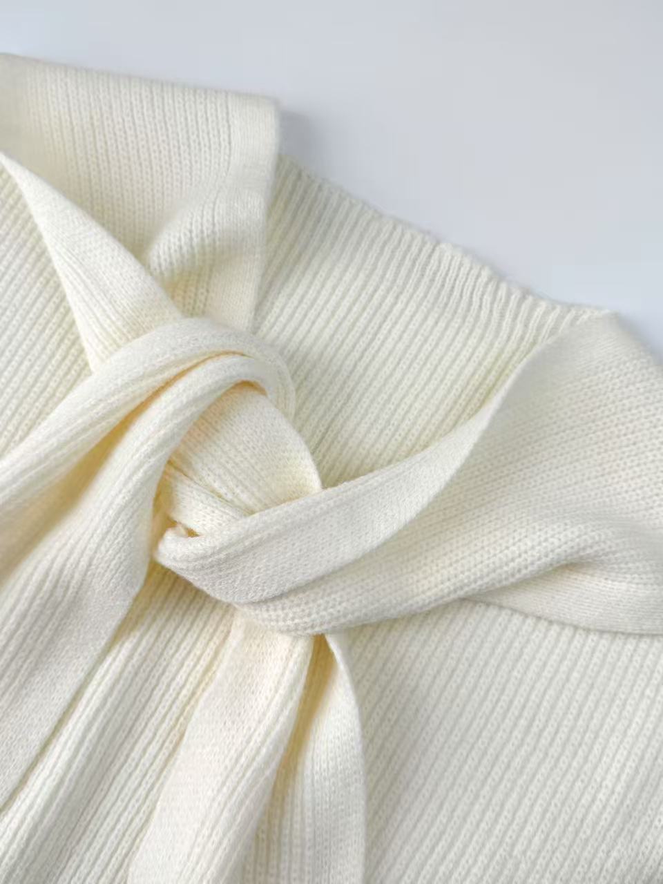 Wewe Ribbed Knit Shawl