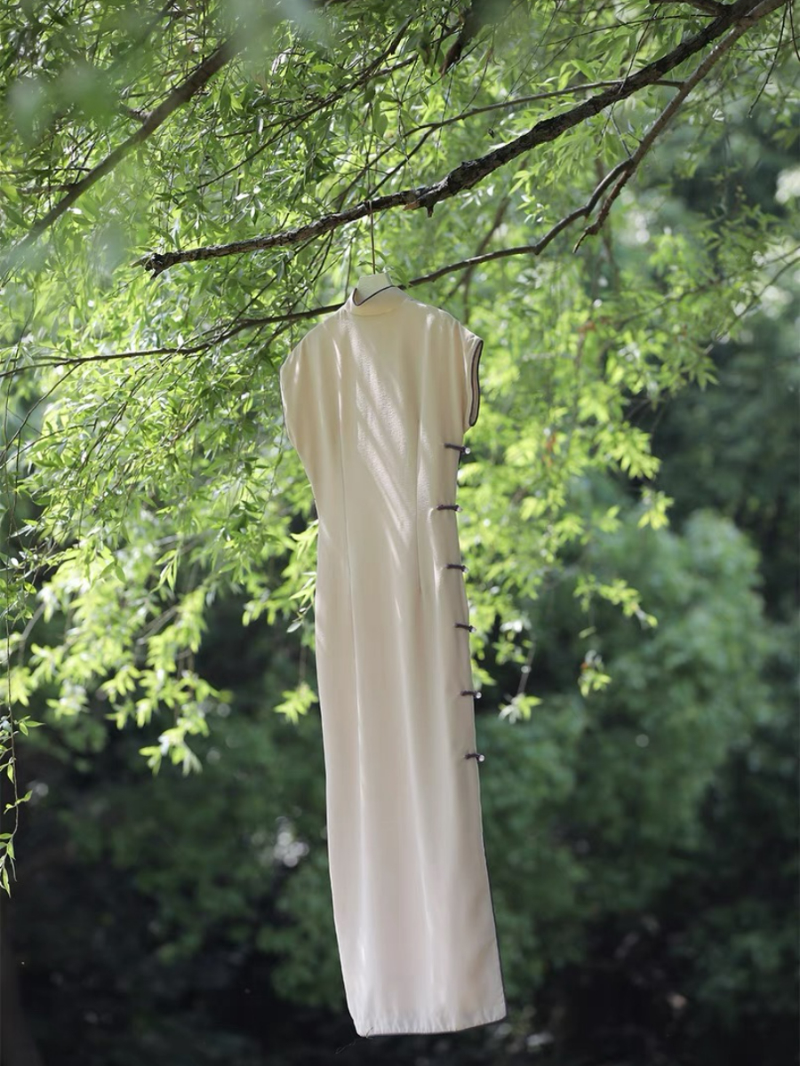 Ya Dai Full Placket Cheongsam-The Black Bow-