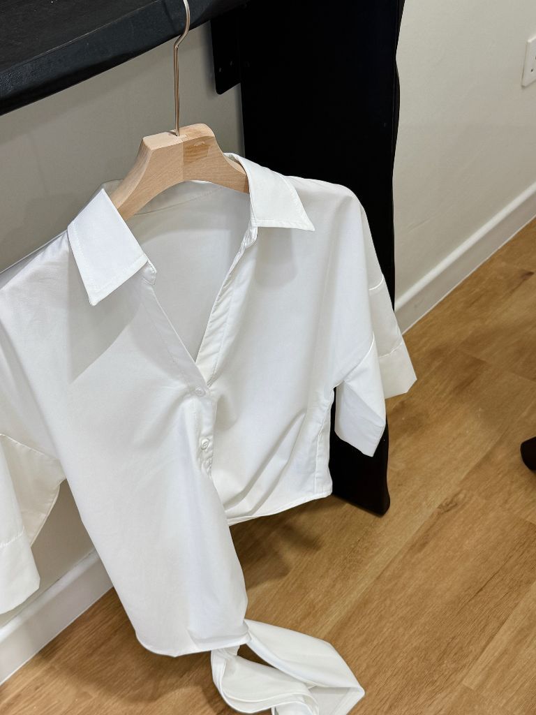 Verona Mid Sleeve Waist Tie Shirt