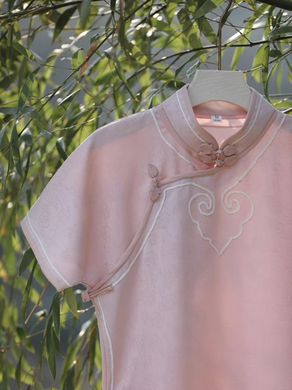 Ya Yun Full Placket Cheongsam-The Black Bow-