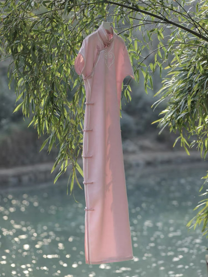 Ya Yun Full Placket Cheongsam-The Black Bow-