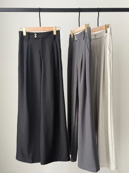 Shantae Double Button Straight Pants