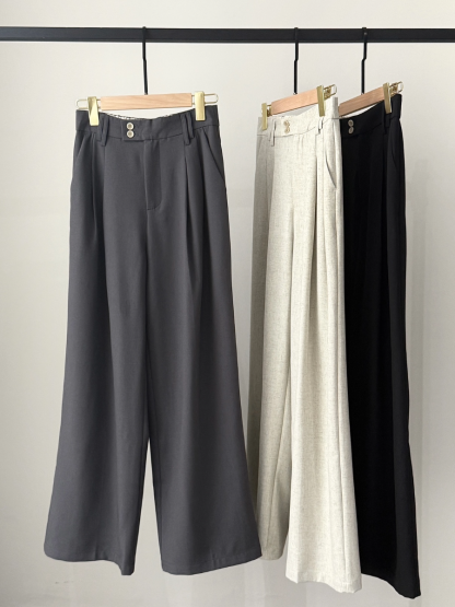 Shantae Double Button Straight Pants