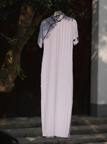 Ya Yen Full Placket Cheongsam-The Black Bow-