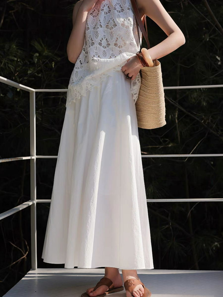 Xendaya Crochet Sleeveless Top & Skirt