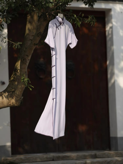 Ya Yen Full Placket Cheongsam-The Black Bow-