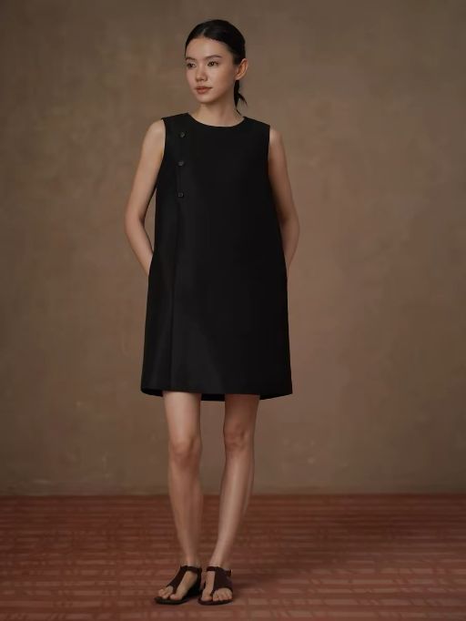 Haya Button Detailed Shirt Dress