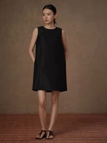 Haya Button Detailed Shirt Dress