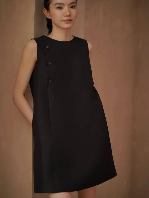 Haya Button Detailed Shirt Dress