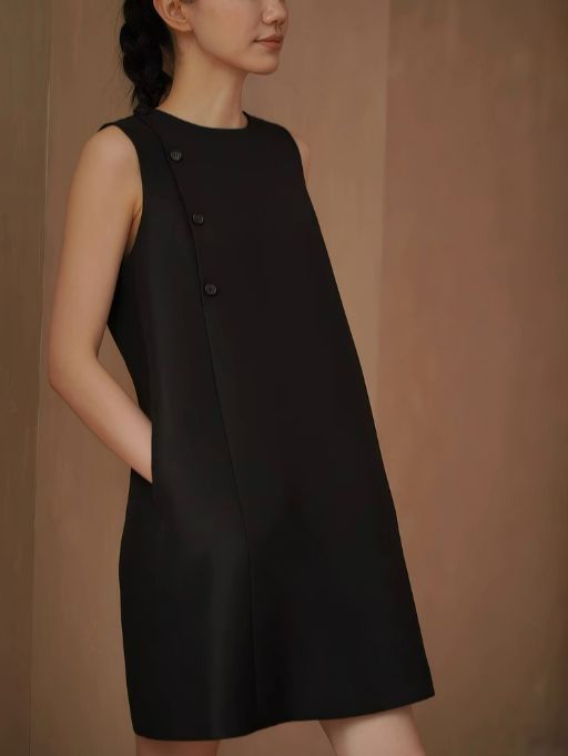 Haya Button Detailed Shirt Dress
