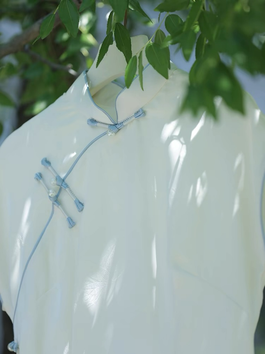 Ya Qing Jacquard Cheongsam-The Black Bow-