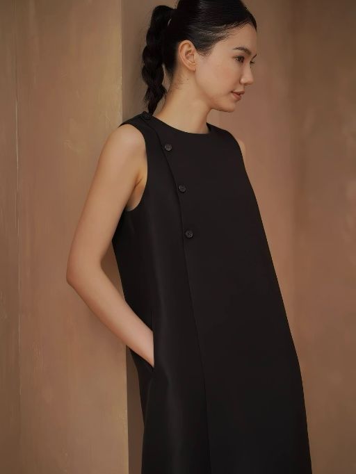Haya Button Detailed Shirt Dress