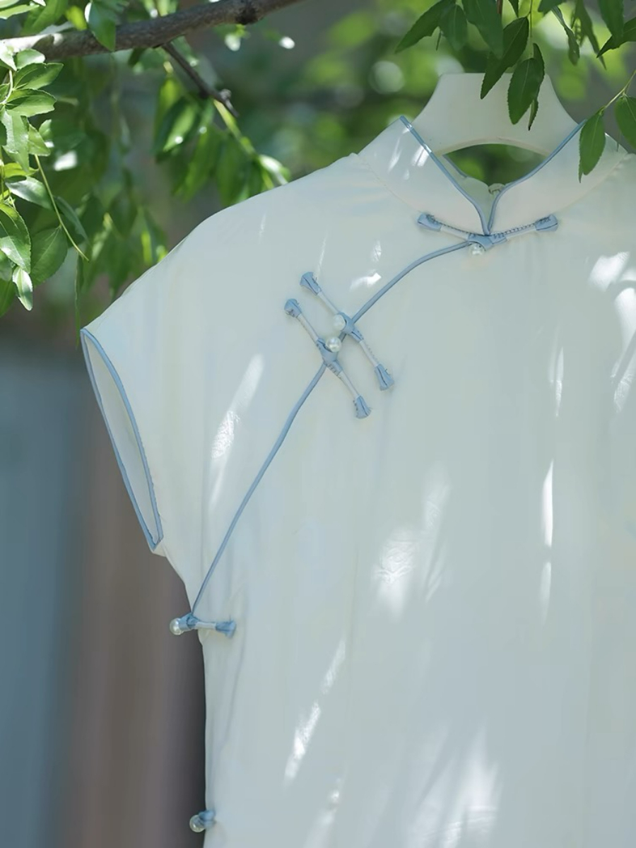 Ya Qing Jacquard Cheongsam-The Black Bow-