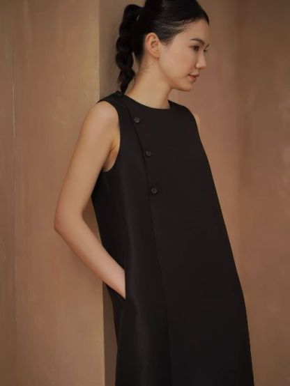 Haya Button Detailed Shirt Dress