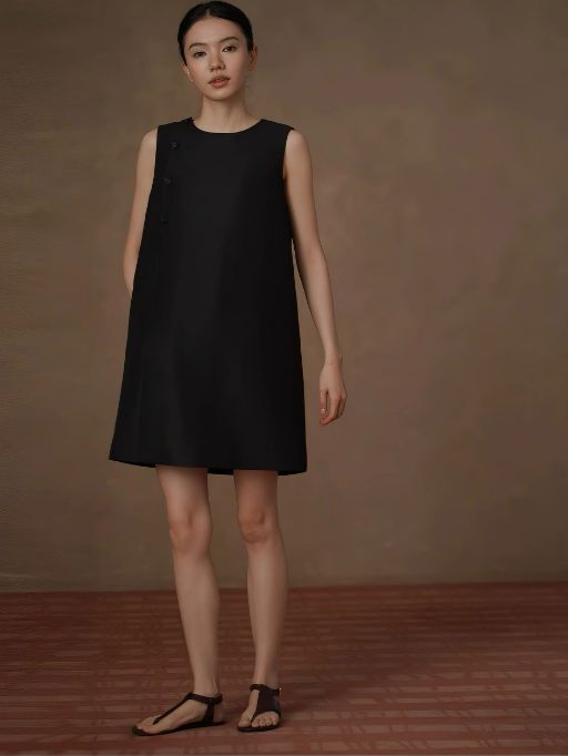 Haya Button Detailed Shirt Dress