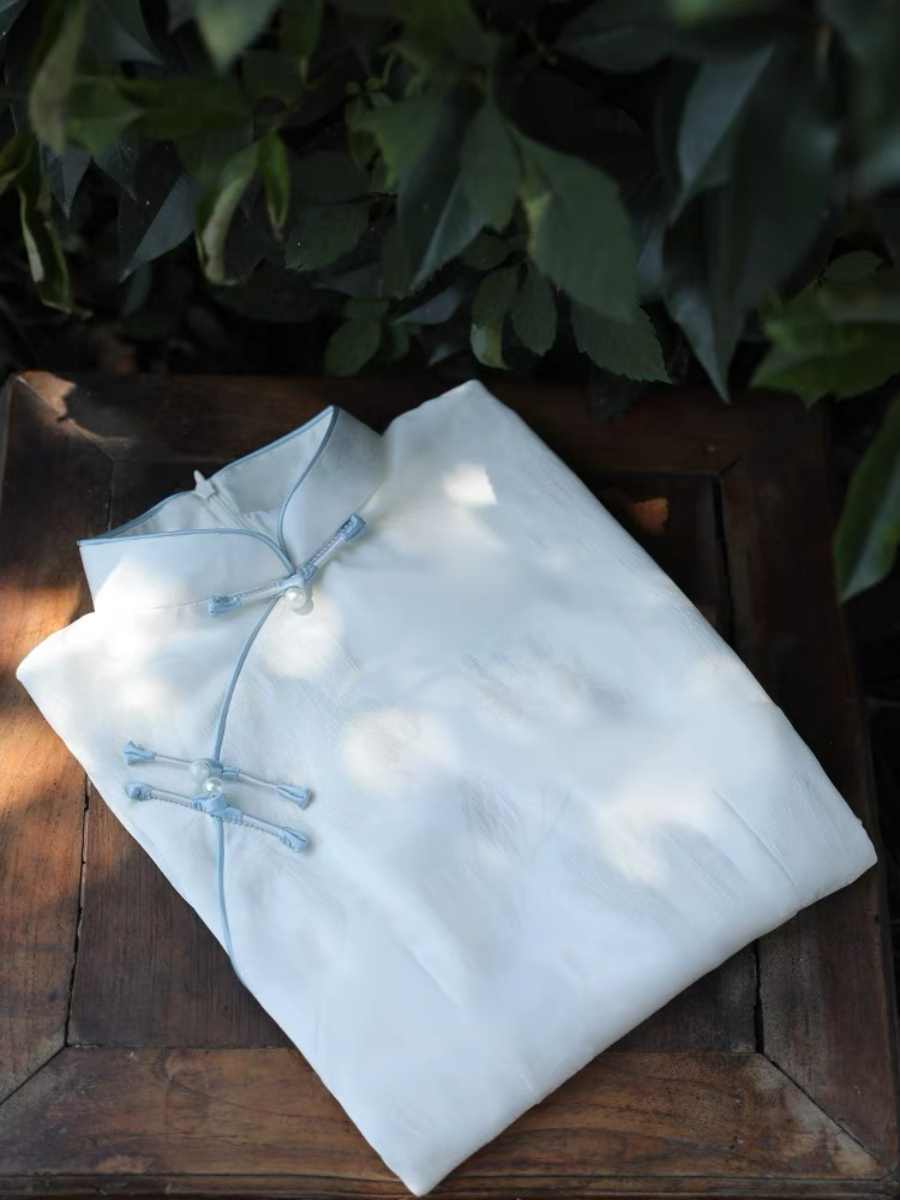 Ya Qing Jacquard Cheongsam-The Black Bow-