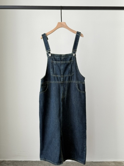 American Denim Dungaree Dress & Pezy Basic Tee
