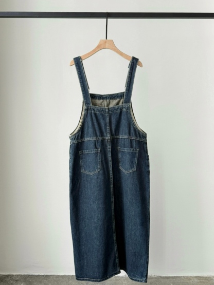 American Denim Dungaree Dress & Pezy Basic Tee