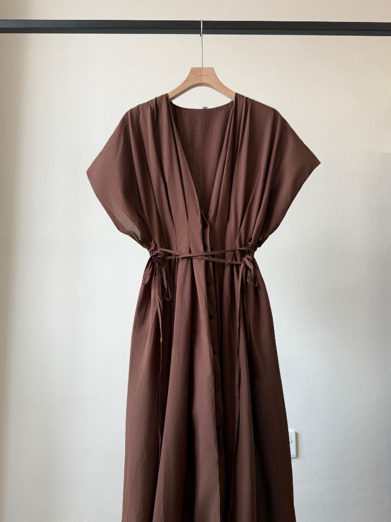 Vanny Puff Sleeve V-Collar Dress