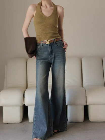 Xureila Halter Neck Knit Top