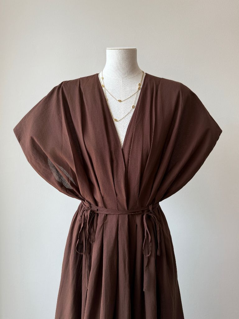 Vanny Puff Sleeve V-Collar Dress