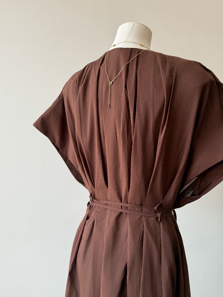 Vanny Puff Sleeve V-Collar Dress