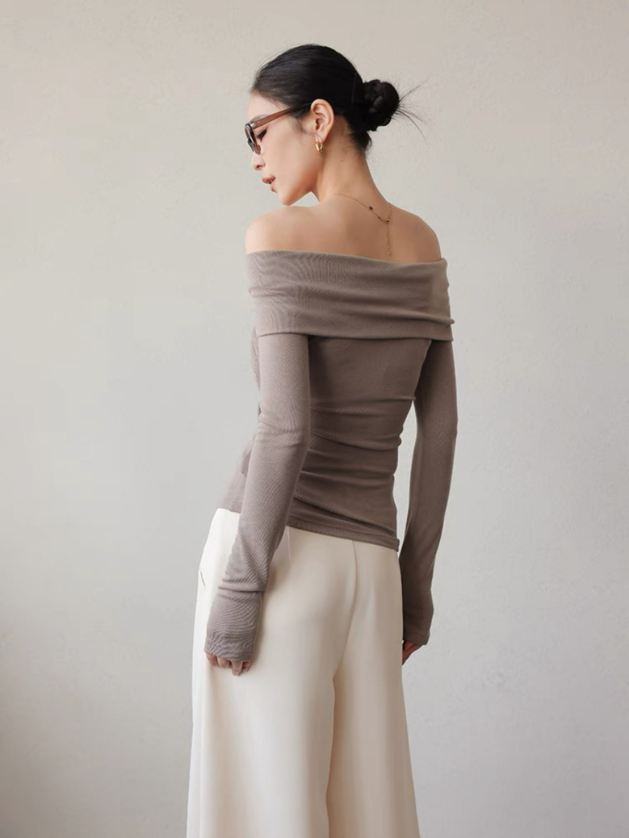 Xylina Off Shoulder Knot Top