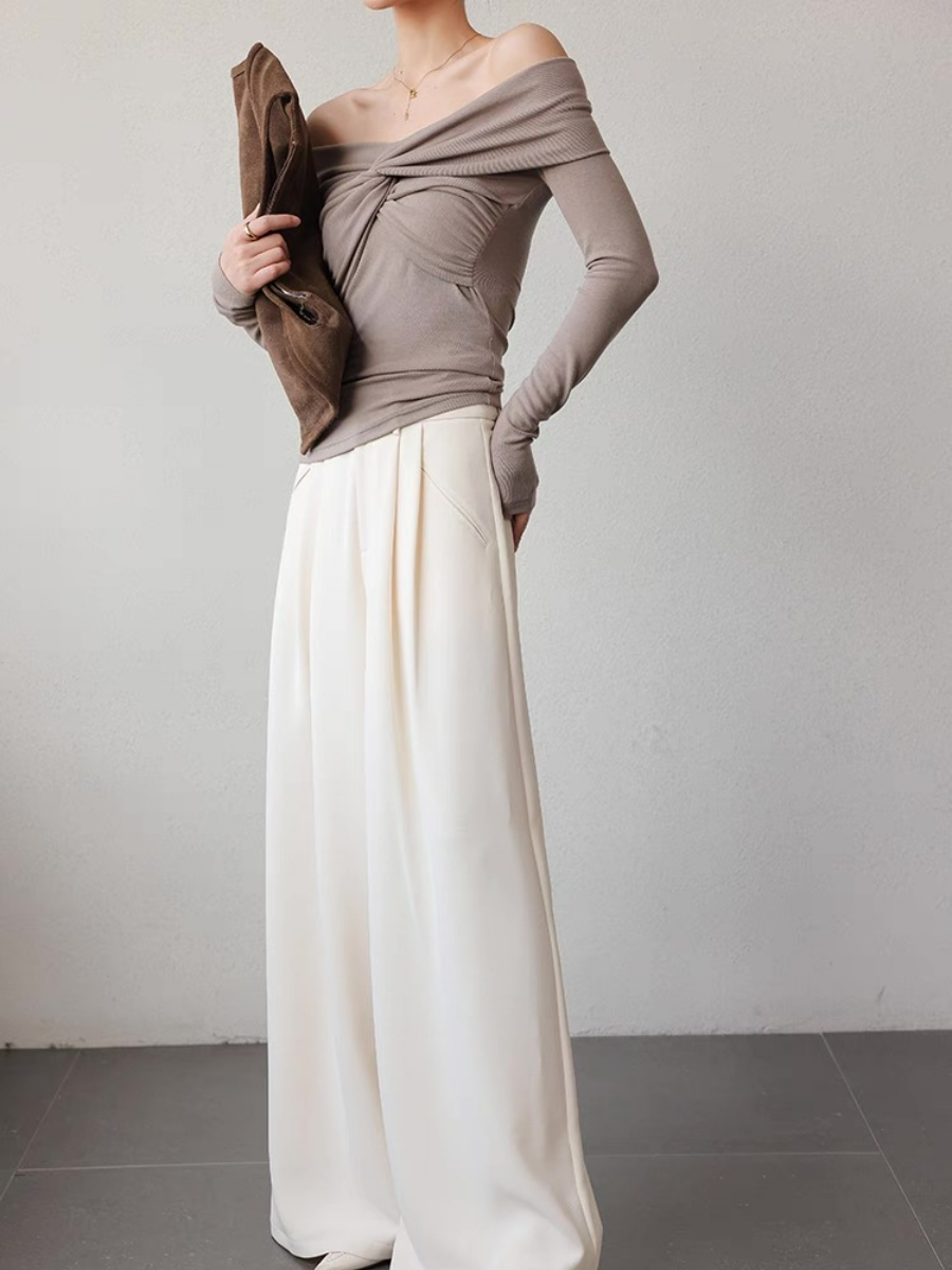 Xylina Off Shoulder Knot Top