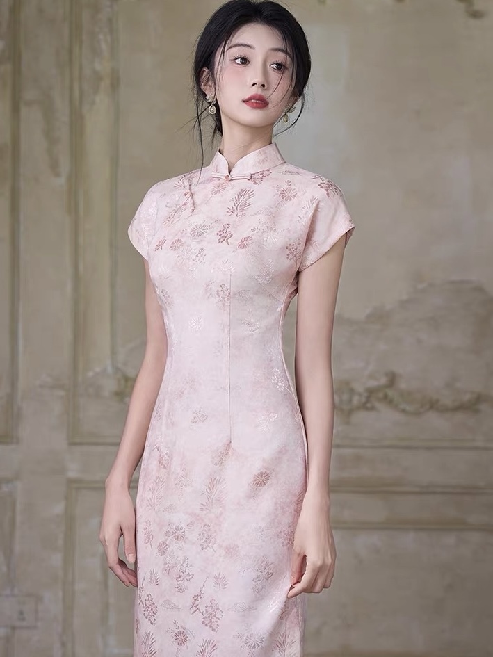 Hang Ding Floral Cheongsam